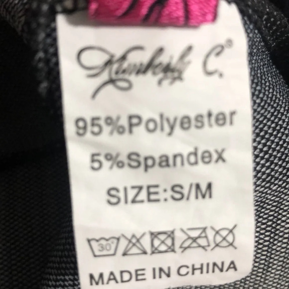 Glen Plaid Shorts High Waist Career Casual Black White Size S/M - Picture 4 of 5